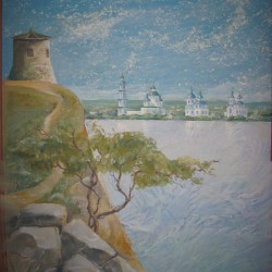 Фреска "Вид на берег" в Казани derufa