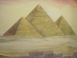 Барельеф египетских пирамид