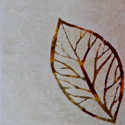 Декоративная штукатурка marmur с рисунком листа